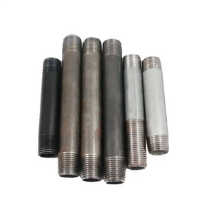 Carbon steel pipe fittings black nipple high pressure carbon steel swage nipple 3/4 inch NPT thread pipes for gas/oil