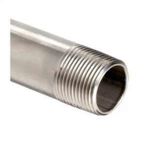 Stainless steel Male female threaded tubes CNC lathe turning threaded iron pipes M4 M6 M8 M 10 M12 full threading steel tube