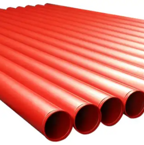 Hot Selling Red Paint For Automatic Q235 Fire Sprinkler System Steel Pipe ASTM A795 Red Powder Coated Steel Pipe Fire Fighting