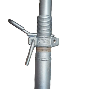 S T Galvanized Adjustable Steel Prop SleeveScaffolding Prop Sleeve and Nut for Construction