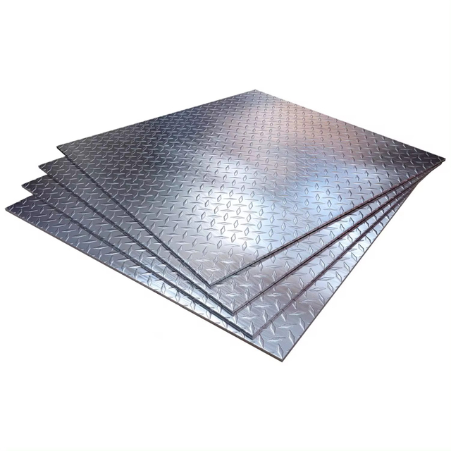 Q235 Q345 Hot Dipped Galvanized Checkered Steel Plate Chequered Sheet