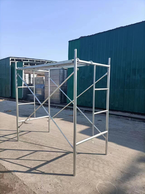 Mobile Scaffolding Manufacturers Wholesale Galvanized Trapezoidal Scaffolding Full Set of Direct Sales 